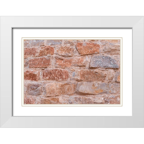 Texture 67 White Modern Wood Framed Art Print with Double Matting by 1x Studio III
