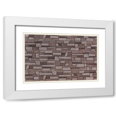 Texture 70 White Modern Wood Framed Art Print with Double Matting by 1x Studio III