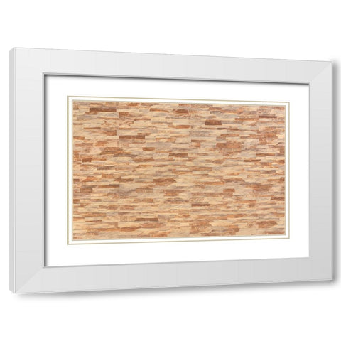 Texture 74 White Modern Wood Framed Art Print with Double Matting by 1x Studio III
