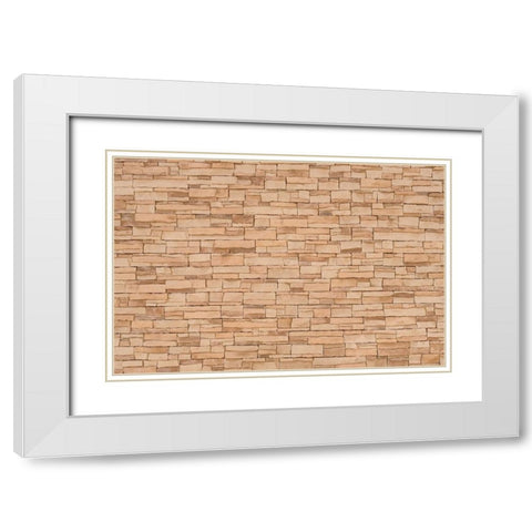 Texture 76 White Modern Wood Framed Art Print with Double Matting by 1x Studio III