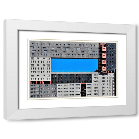 Architecture - Madrid Spain White Modern Wood Framed Art Print with Double Matting by Orbach, Arnon