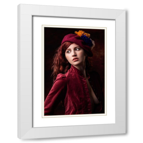 From Days Gone By White Modern Wood Framed Art Print with Double Matting by Slotboom, Jan