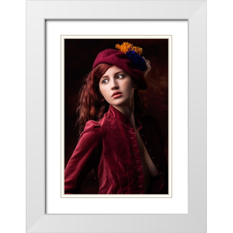 From Days Gone By White Modern Wood Framed Art Print with Double Matting by Slotboom, Jan