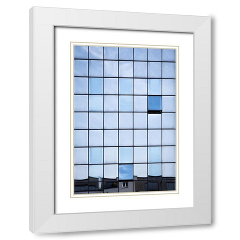 Edge of town White Modern Wood Framed Art Print with Double Matting by Pfeiffer, Peter