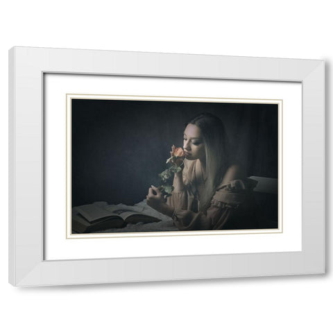 The Scent Of Memory White Modern Wood Framed Art Print with Double Matting by Franke, Ruth