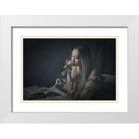 The Scent Of Memory White Modern Wood Framed Art Print with Double Matting by Franke, Ruth