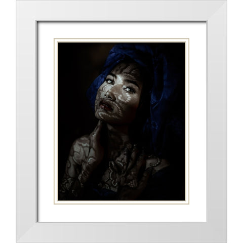 Foxey Honey White Modern Wood Framed Art Print with Double Matting by Hareudang, Jajang