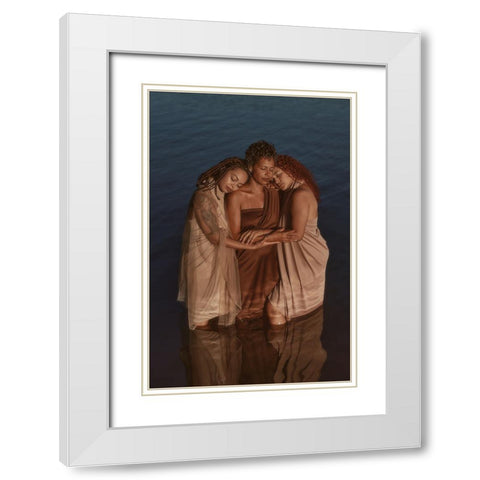 Preternura White Modern Wood Framed Art Print with Double Matting by Anttunes, Otto