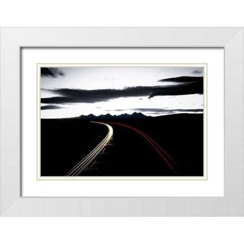 White or red is correct? White Modern Wood Framed Art Print with Double Matting by Ignac, Dusan
