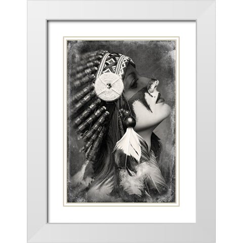 Sequoia White Modern Wood Framed Art Print with Double Matting by Kovbasyuk, Serhii