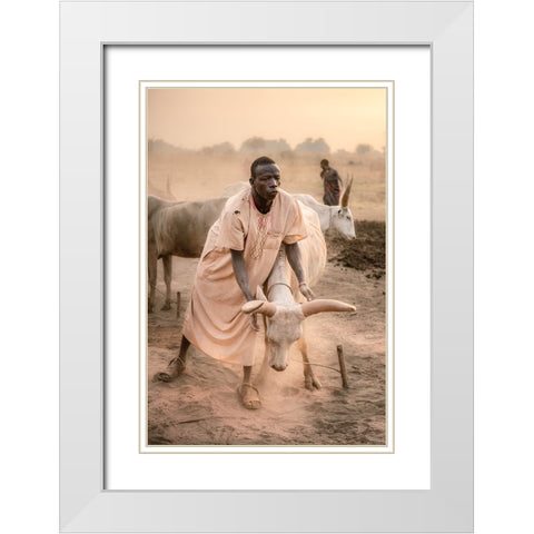 A Symbiotic Bond White Modern Wood Framed Art Print with Double Matting by Cole, Trevor