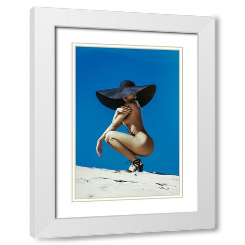 With a right hat, nothing else matters White Modern Wood Framed Art Print with Double Matting by Bolgov (Axe), Ruslan