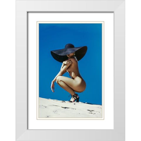 With a right hat, nothing else matters White Modern Wood Framed Art Print with Double Matting by Bolgov (Axe), Ruslan