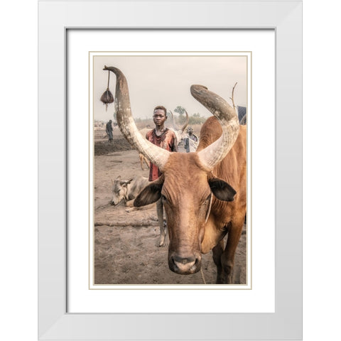 Another Life White Modern Wood Framed Art Print with Double Matting by Cole, Trevor