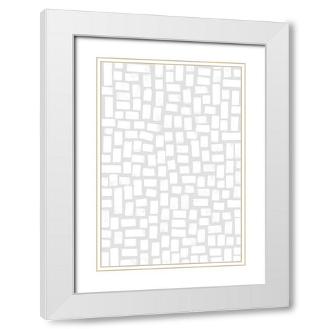 What I Love About You White Modern Wood Framed Art Print with Double Matting by Uplusmestudio