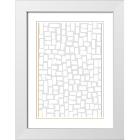 What I Love About You White Modern Wood Framed Art Print with Double Matting by Uplusmestudio