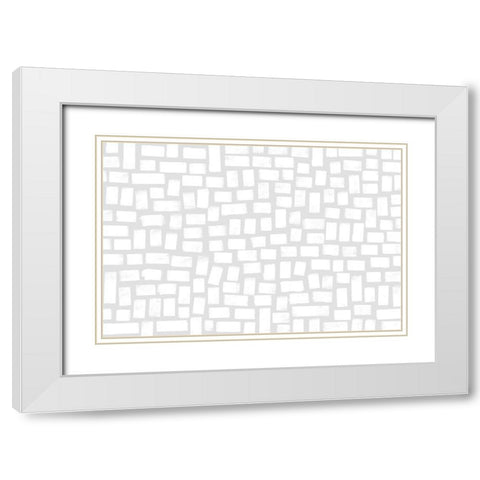 What I Love About You White Modern Wood Framed Art Print with Double Matting by Uplusmestudio