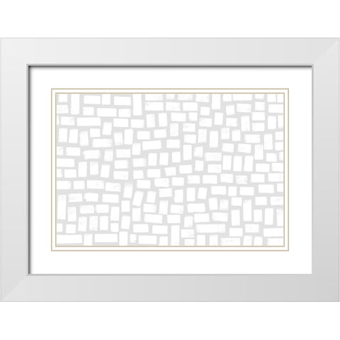 What I Love About You White Modern Wood Framed Art Print with Double Matting by Uplusmestudio
