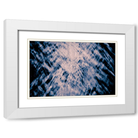 panta rhei White Modern Wood Framed Art Print with Double Matting by Reichelt, Dieter