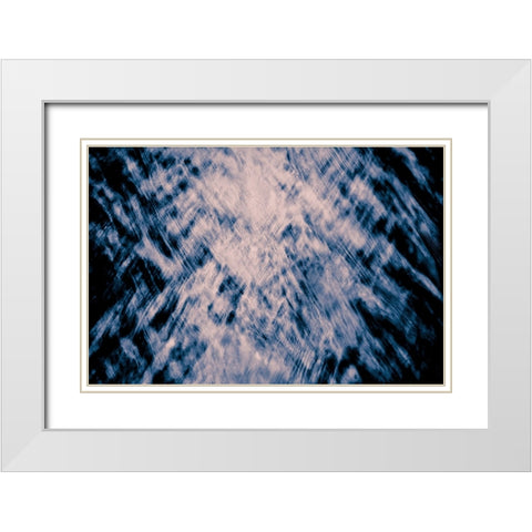 panta rhei White Modern Wood Framed Art Print with Double Matting by Reichelt, Dieter