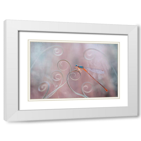 Harmony In Nature White Modern Wood Framed Art Print with Double Matting by Gapur Dayak, Abdul