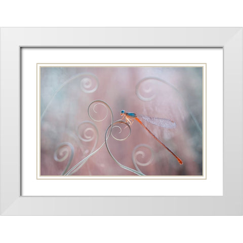 Harmony In Nature White Modern Wood Framed Art Print with Double Matting by Gapur Dayak, Abdul