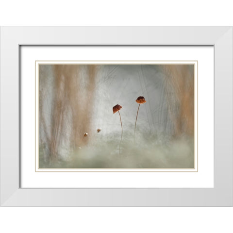 Two And Two White Modern Wood Framed Art Print with Double Matting by Gapur Dayak, Abdul