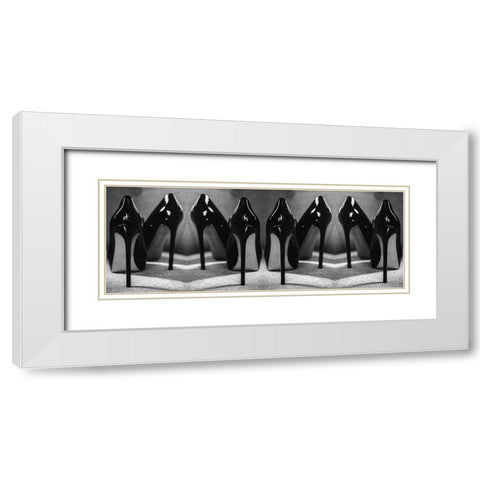 ROW White Modern Wood Framed Art Print with Double Matting by Schottstaedt, Erik