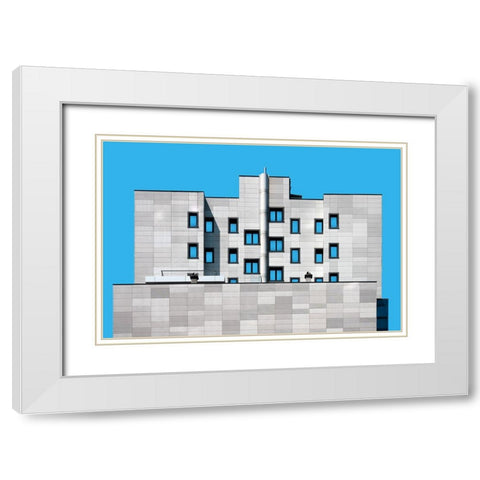 Nested Facade White Modern Wood Framed Art Print with Double Matting by Hawerkamp, Hans-Wolfgang