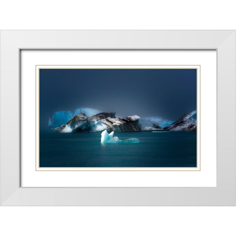 Japkulsarlon White Modern Wood Framed Art Print with Double Matting by Engstrom, Erik