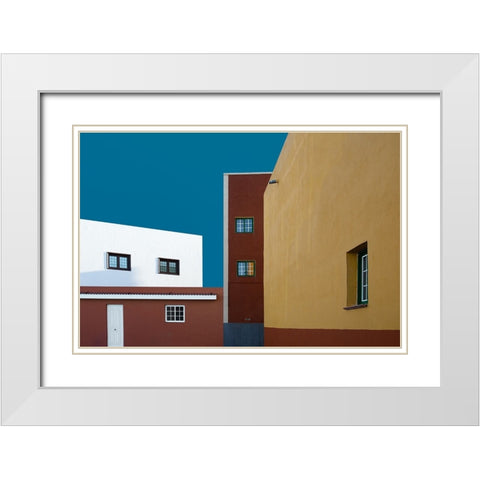 Walls and windows White Modern Wood Framed Art Print with Double Matting by Schuster, Inge