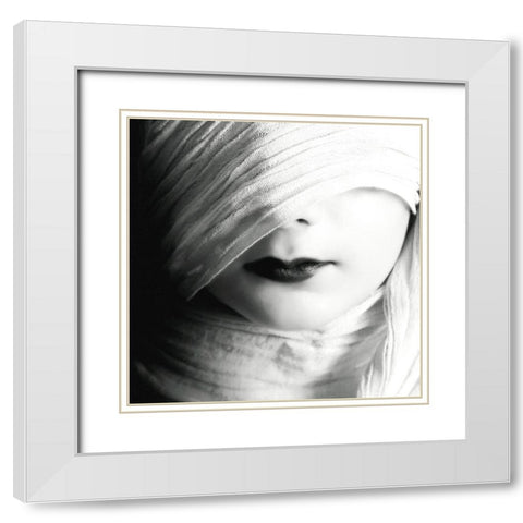 Dream White Modern Wood Framed Art Print with Double Matting by Nodeh, Mostafa