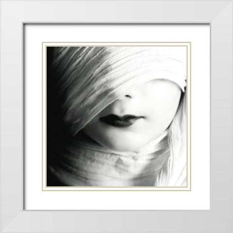 Dream White Modern Wood Framed Art Print with Double Matting by Nodeh, Mostafa