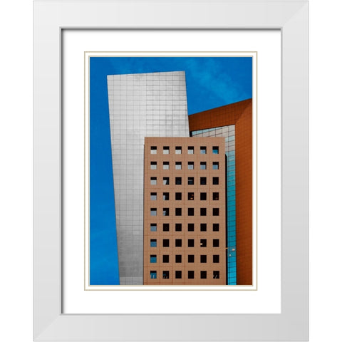 Facade - Tel AvIV Jaffa White Modern Wood Framed Art Print with Double Matting by Orbach, Arnon