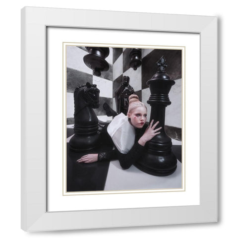 Scotch Game White Modern Wood Framed Art Print with Double Matting by Hasanian, Yasin