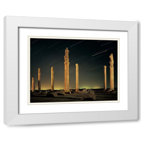 Civilization destroyed White Modern Wood Framed Art Print with Double Matting by Arabzadeh, Abbas