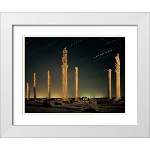 Civilization destroyed White Modern Wood Framed Art Print with Double Matting by Arabzadeh, Abbas