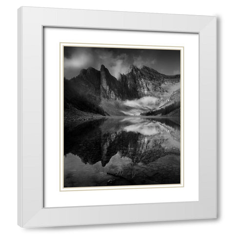 After A Rain White Modern Wood Framed Art Print with Double Matting by Li, Bing