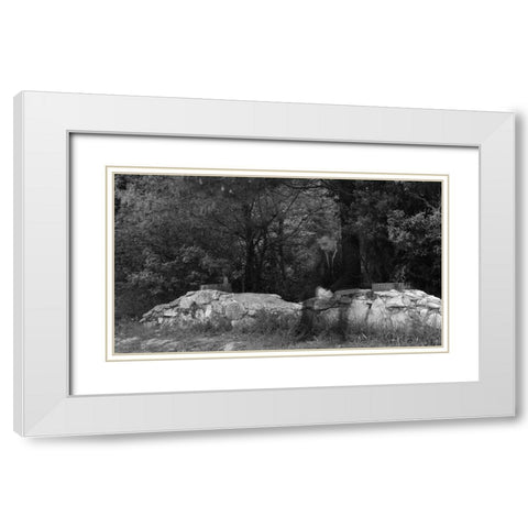 Dissolve White Modern Wood Framed Art Print with Double Matting by Coskun, Ilker