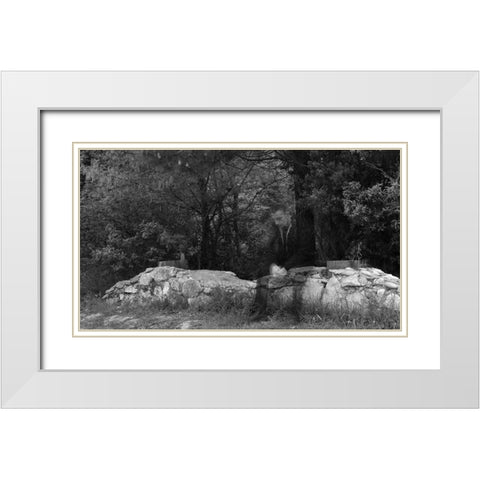 Dissolve White Modern Wood Framed Art Print with Double Matting by Coskun, Ilker