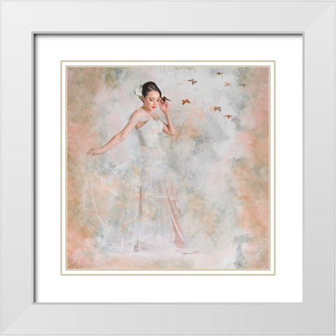 Dreaming White Modern Wood Framed Art Print with Double Matting by Finighan, Brennan