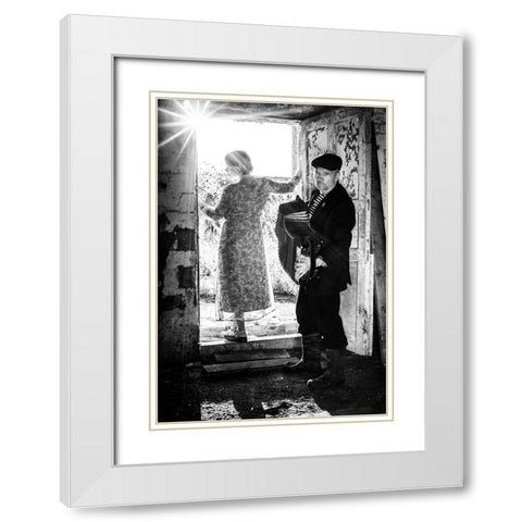 Summer Melody White Modern Wood Framed Art Print with Double Matting by Cherkasov, Viktor
