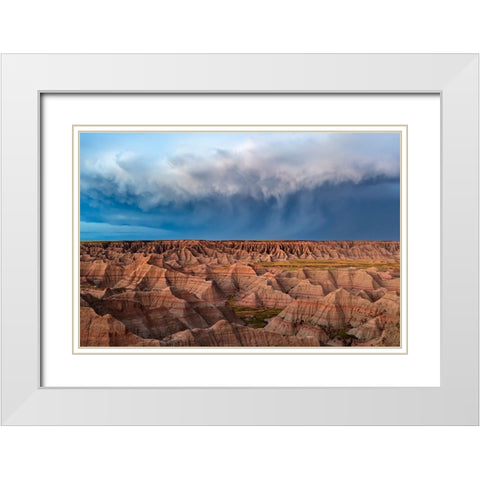 The Storm Is Here White Modern Wood Framed Art Print with Double Matting by Zuo, Jun