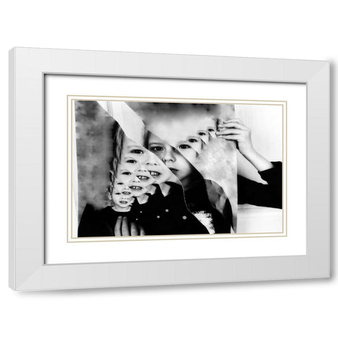 Multiplied White Modern Wood Framed Art Print with Double Matting by Dan, Ciupureanu