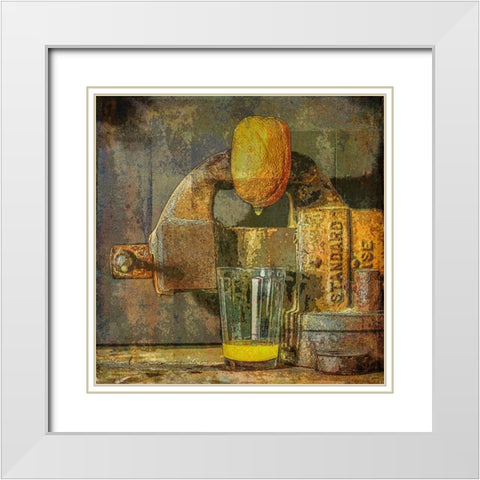 Oppressed White Modern Wood Framed Art Print with Double Matting by Yermoshkin, Leonid