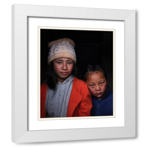 Saving Face - The Anthology - VIII White Modern Wood Framed Art Print with Double Matting by Steverson, Michael