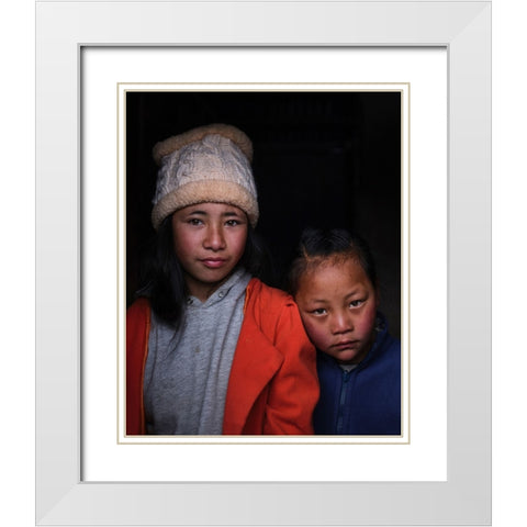 Saving Face - The Anthology - VIII White Modern Wood Framed Art Print with Double Matting by Steverson, Michael