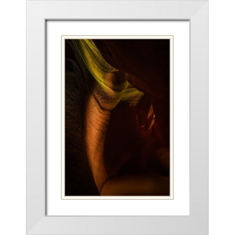 Yuca Valley White Modern Wood Framed Art Print with Double Matting by Zhen Yu, James