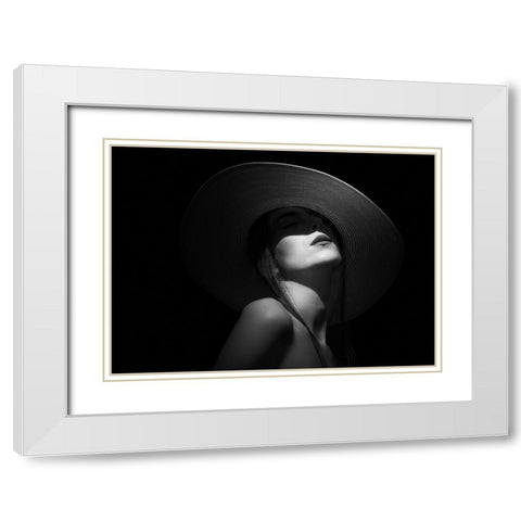 Tanya White Modern Wood Framed Art Print with Double Matting by Fidanza, Toni