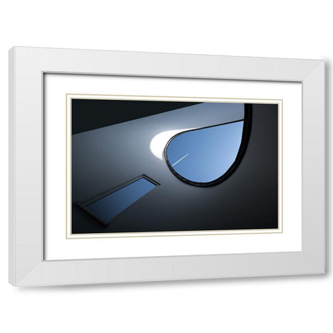 High In The Sky White Modern Wood Framed Art Print with Double Matting by Endermann, Rolf